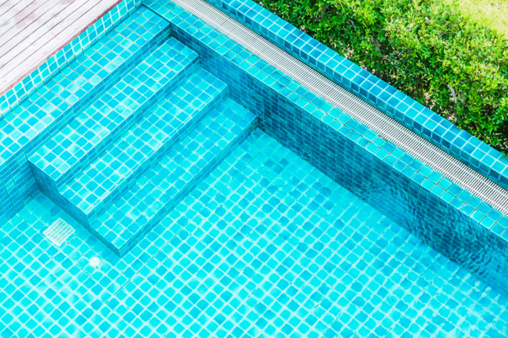 A clean and well-maintained pool.