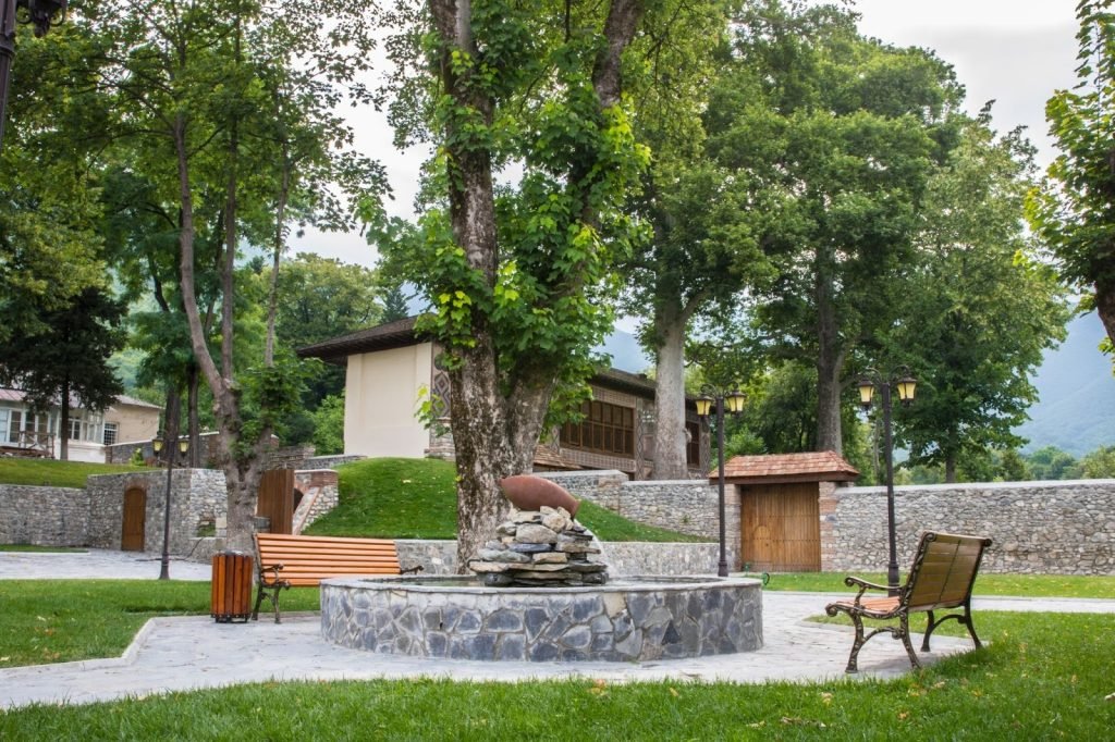A creative backyard landscaping idea.