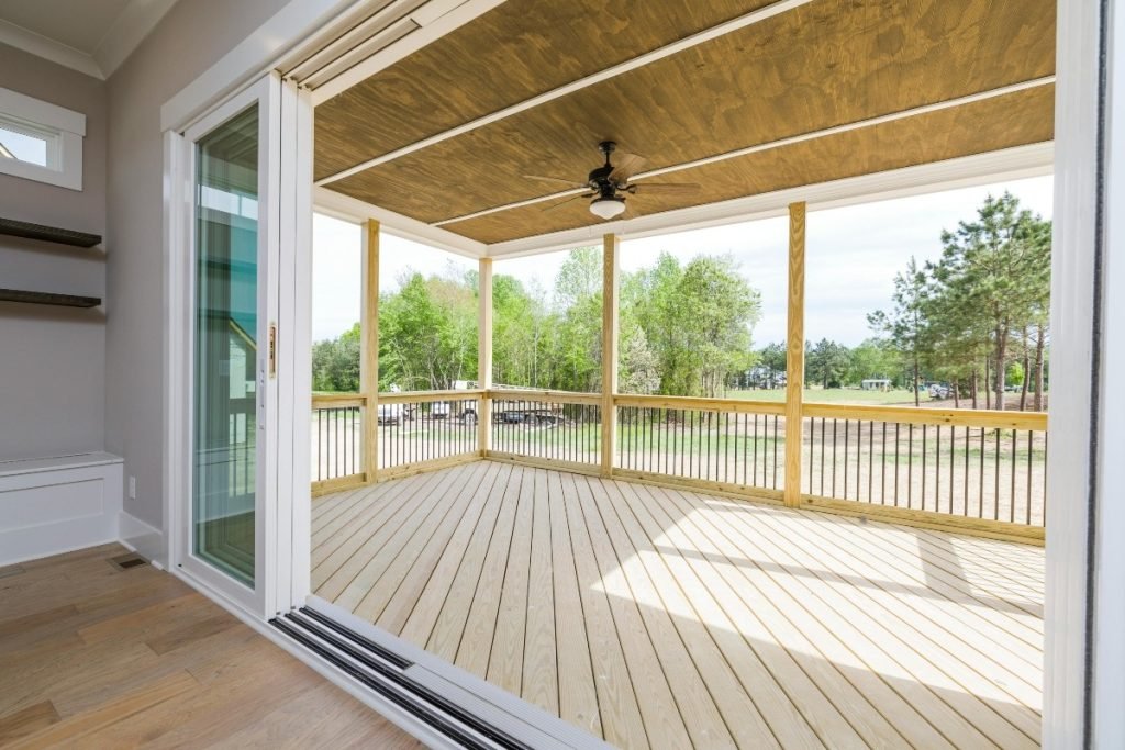 House with a spacious composite deck.